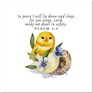 Psalm 4 8 Posters and Art